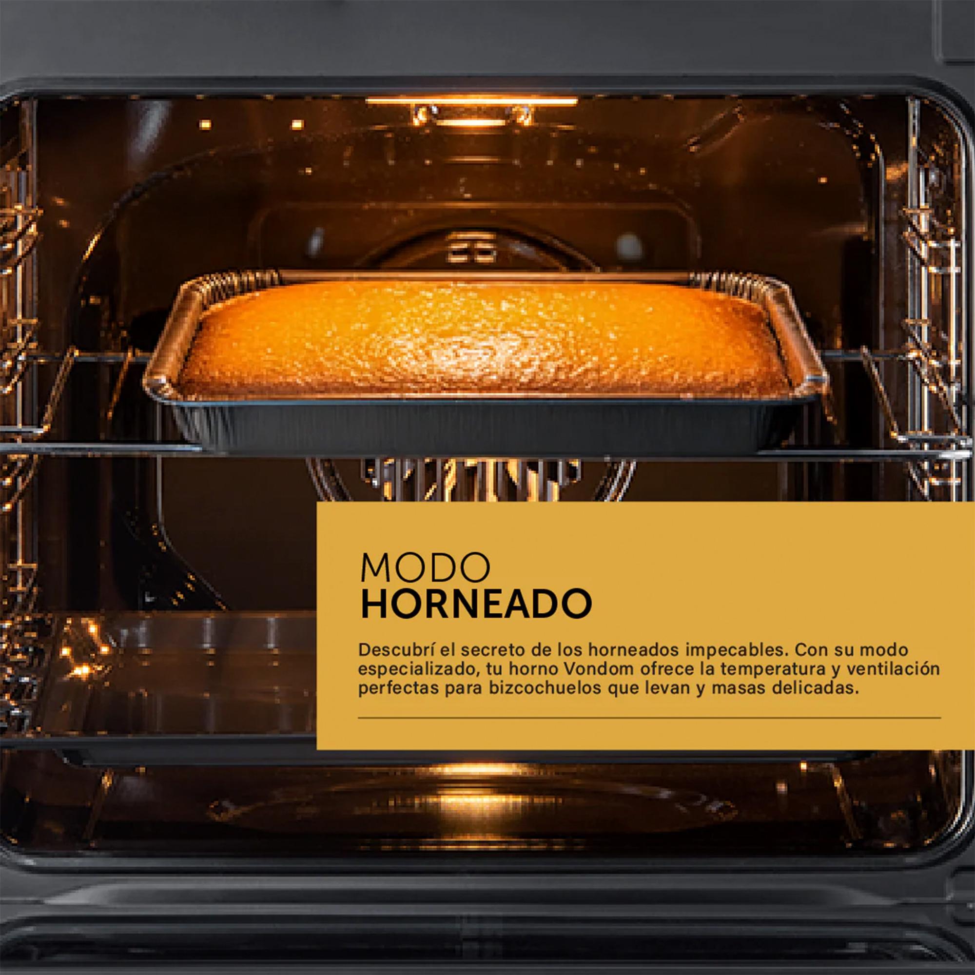Horno Electrico Vondom Empotrable 60 Cm 73 Litros Negro